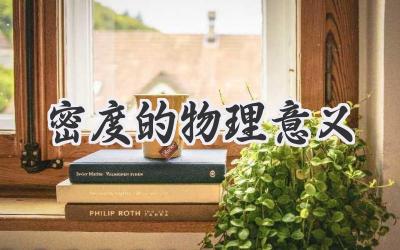 密度的物理意义