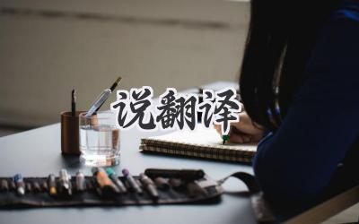说翻译