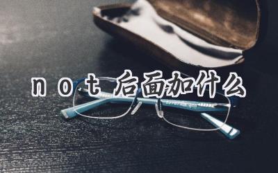 not后面加什么