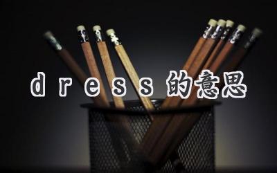 dress的意思