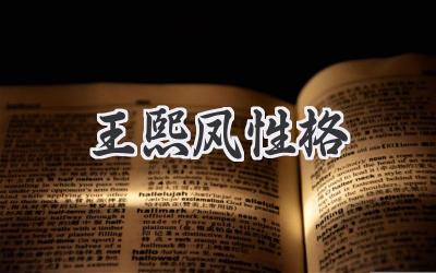 王熙凤性格