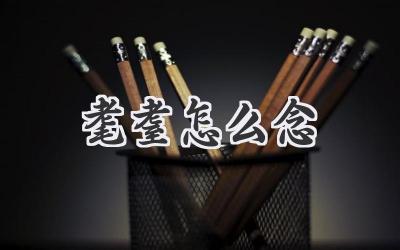 耄耋怎么念