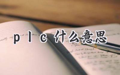 plc什么意思