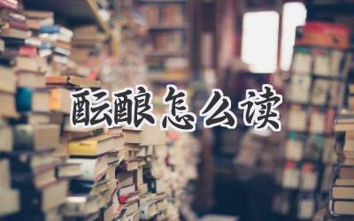 酝酿怎么读