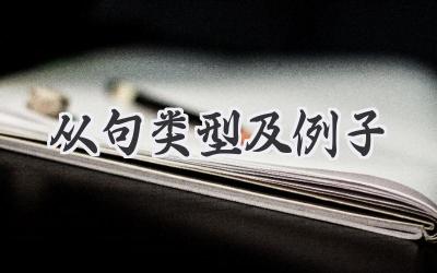 从句类型及例子
