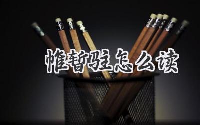 襜帷暂驻怎么读