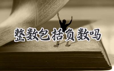 整数包括负数吗