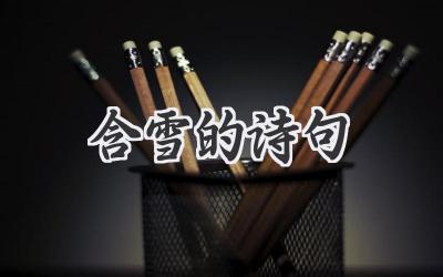 含雪的诗句