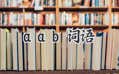 aab词语