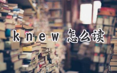 knew怎么读