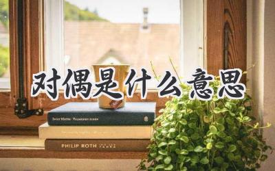 对偶是什么意思