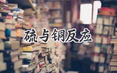 硫与铜反应