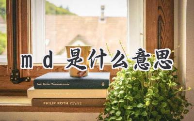 md是什么意思