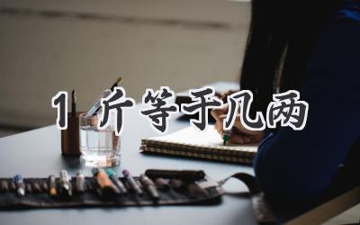 1斤等于几两