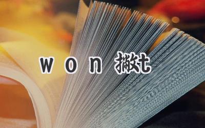 won撇t