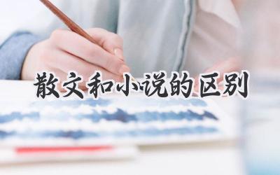 散文和小说的区别