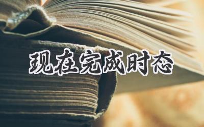 现在完成时态