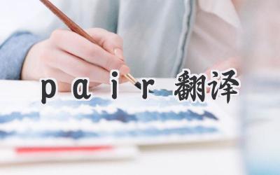 pair翻译