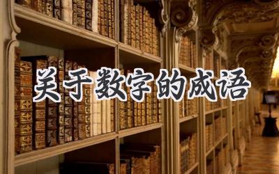关于数字的成语