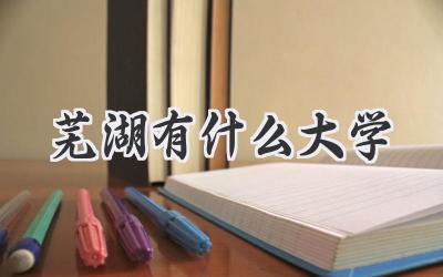 芜湖有什么大学