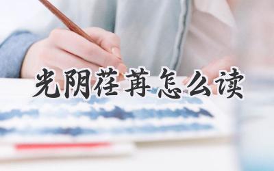 光阴荏苒怎么读