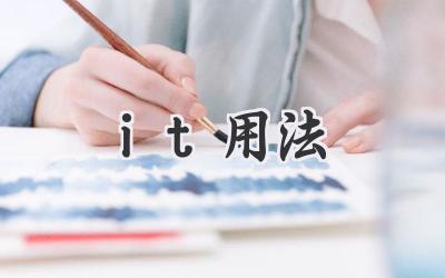 it用法