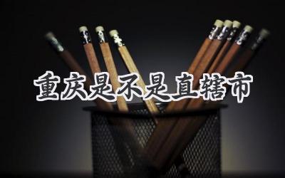 重庆是不是直辖市