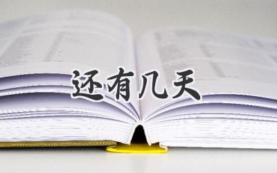 还有几天