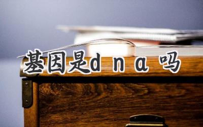 基因是dna吗