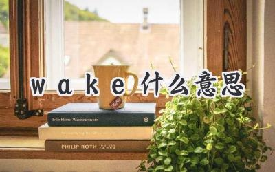 wake什么意思