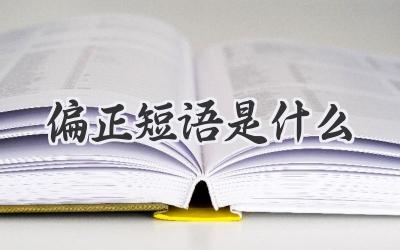 偏正短语是什么
