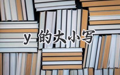 y的大小写