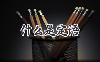 什么是定语