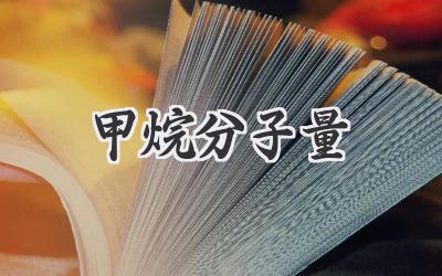 甲烷分子量
