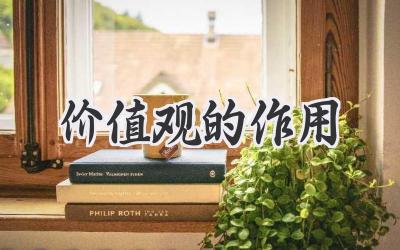 价值观的作用