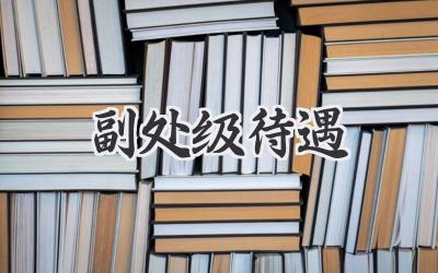 副处级待遇