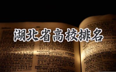 湖北省高校排名
