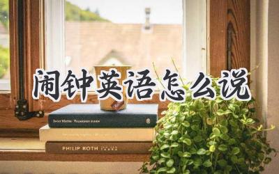 闹钟英语怎么说