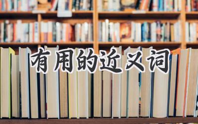 有用的近义词