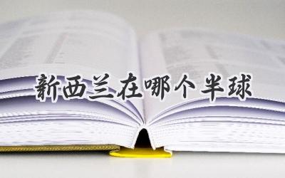 新西兰在哪个半球