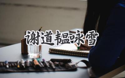 谢道韫咏雪