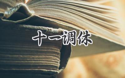 十一调休