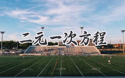 二元一次方程