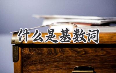 什么是基数词