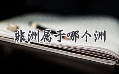 非洲属于哪个洲