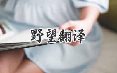 野望翻译