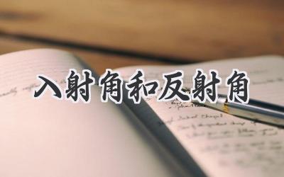 入射角和反射角
