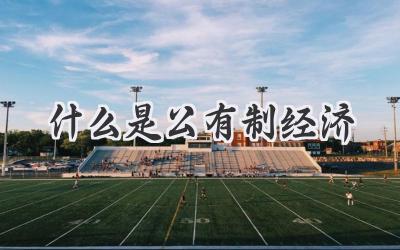 什么是公有制经济