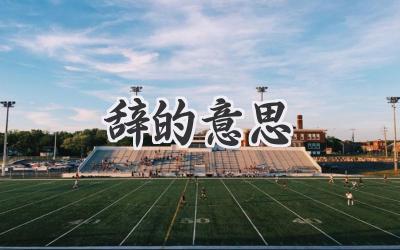 辞的意思