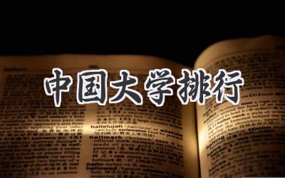 中国大学排行